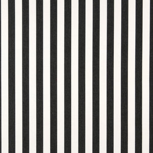 Essentials Outdoor Black White Midnight Canopy Stripe Upholstery Fabric