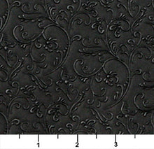 Load image into Gallery viewer, Essentials Heavy Duty Floral Upholstery Vinyl Black / Noir