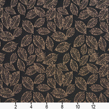 Load image into Gallery viewer, Essentials Heavy Duty Upholstery Drapery Fabric Black / Onyx Leaf