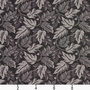 Essentials Crypton Upholstery Fabric Black / Onyx Leaf