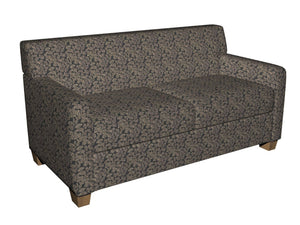Essentials Heavy Duty Upholstery Drapery Fabric Black / Onyx Leaf