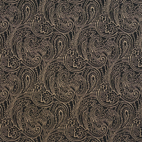 Essentials Heavy Duty Upholstery Fabric Black / Onyx Paisley