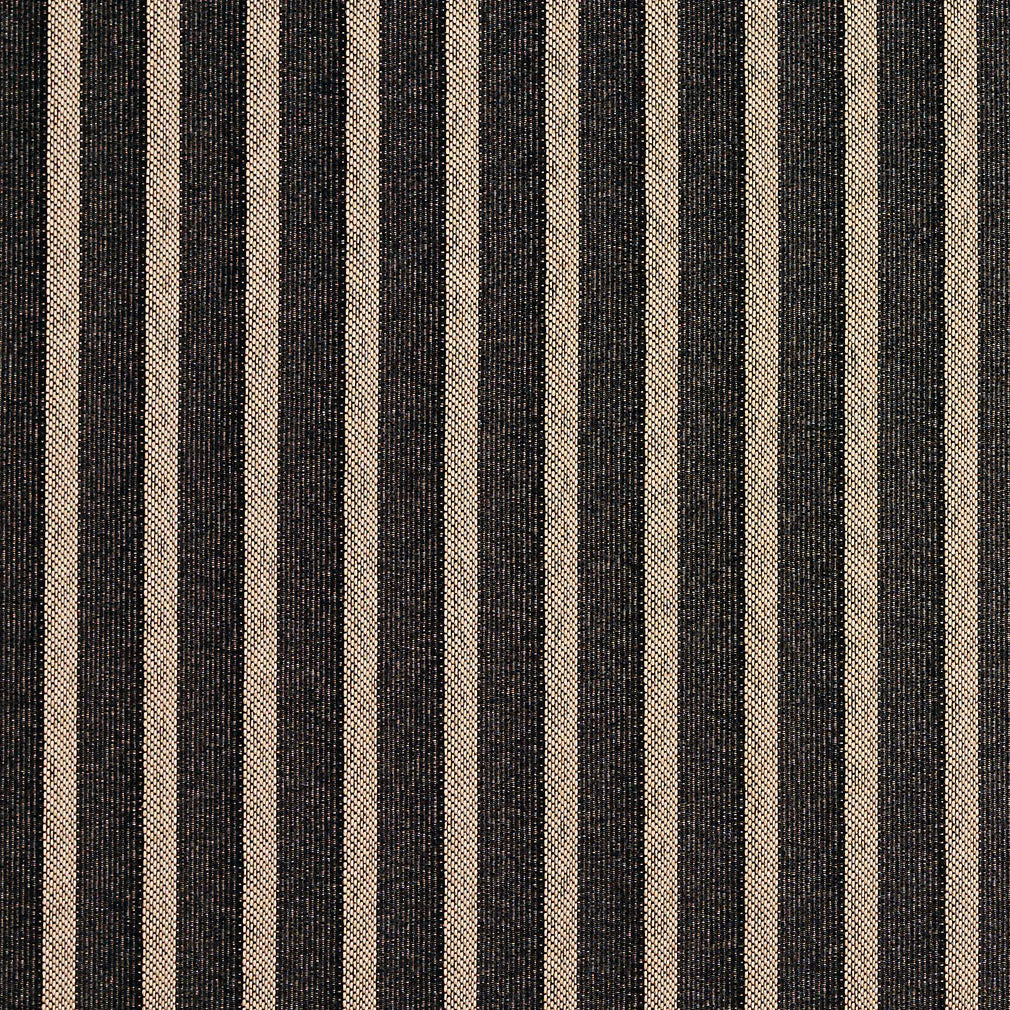 Essentials Heavy Duty Upholstery Fabric Black / Onyx Stripe