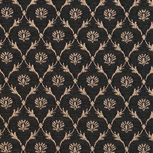 Essentials Heavy Duty Upholstery Fabric Black / Onyx Trellis