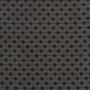 Essentials Heavy Duty Scotchgard Black Polka Dot Upholstery Fabric / Obsidian