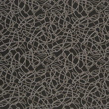 Load image into Gallery viewer, Essentials Stain Repellent Upholstery Fabric Black / Squiggles Coal