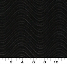 Load image into Gallery viewer, Essentials Velvet Upholstery Serpentine Stripes Fabric / Black Swirl
