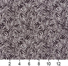 Load image into Gallery viewer, Essentials Chenille Black White Leaf Branches Upholstery Fabric