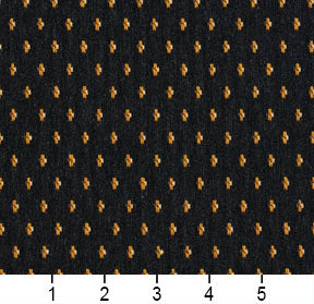 Essentials Black Yellow Brown Beige Upholstery Fabric / Espresso Dot