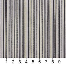 Load image into Gallery viewer, Essentials Outdoor Black Zinc Gray Stripe Upholstery Fabric