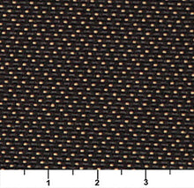 Load image into Gallery viewer, Essentials Mid Century Modern Geometric Blask Gold Dot Upholstery Fabric / Onyx