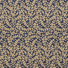 Load image into Gallery viewer, Essentials Blue Beige Upholstery Fabric / Patriot Vine
