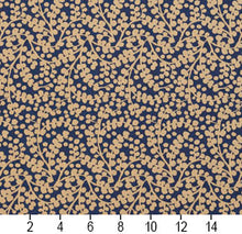 Load image into Gallery viewer, Essentials Blue Beige Upholstery Fabric / Patriot Vine