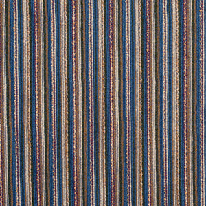 Essentials Blue Brown Stripe Rustic Upholstery Fabric