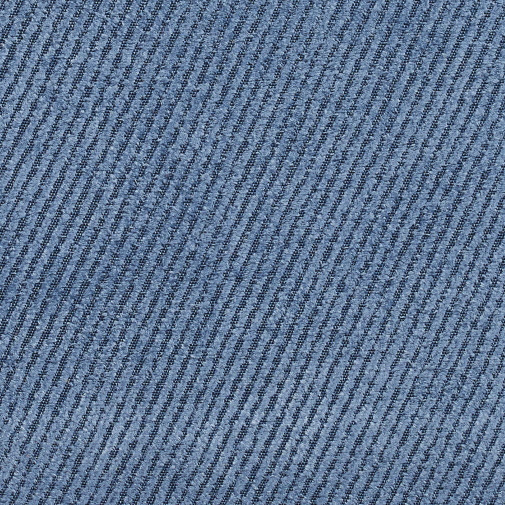 Essentials Blue Stripe Fade Resistant Upholstery Fabric