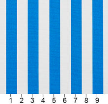 Load image into Gallery viewer, Essentials Outdoor Blue White Coastal Canopy Stripe Upholstery Fabric