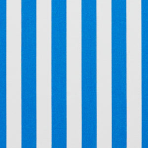 Essentials Outdoor Blue White Coastal Canopy Stripe Upholstery Fabric
