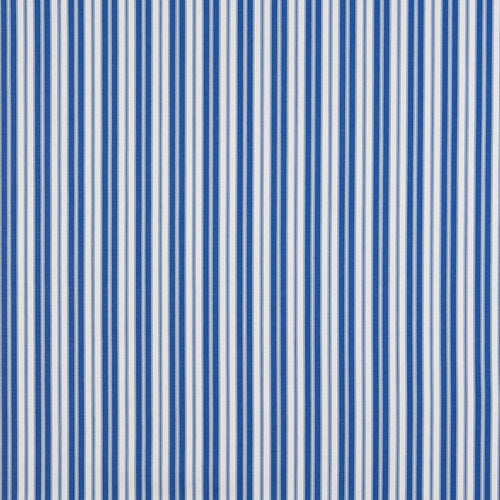 Essentials Outdoor Blue White Coastal Classic Stripe Upholstery Fabric