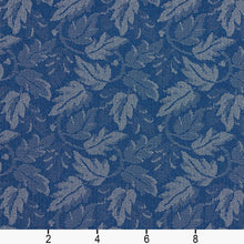 Load image into Gallery viewer, Essentials Crypton Upholstery Fabric Blue / Cobalt Leaf