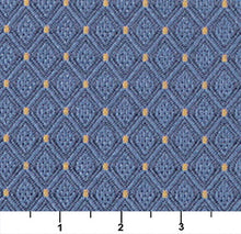 Load image into Gallery viewer, Essentials Heavy Duty Mid Century Modern Scotchgard Upholstery Fabric Blue Geometric Diamond / Cadet