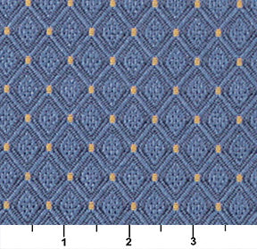 Essentials Heavy Duty Mid Century Modern Scotchgard Upholstery Fabric Blue Geometric Diamond / Cadet