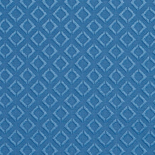 Load image into Gallery viewer, Essentials Blue Geometric Diamond Pattern Upholstery Fabric
