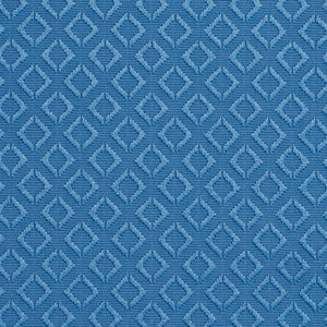 Essentials Blue Geometric Diamond Pattern Upholstery Fabric