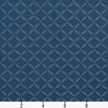 Load image into Gallery viewer, Essentials Heavy Duty Blue Geometric Medallion Upholstery Fabric / Atlantic