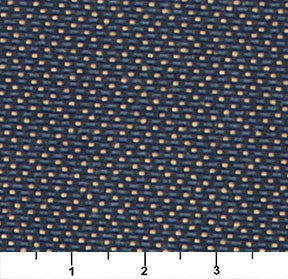 Essentials Mid Century Modern Geometric Blue Gold Dot Upholstery Fabric / Navy