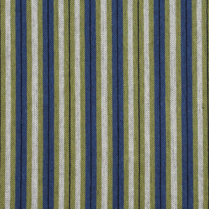 Essentials Blue Lime White Black Upholstery Fabric / Laguna Stripe
