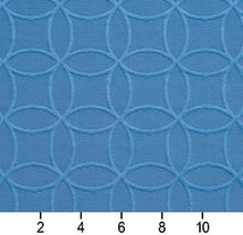 Load image into Gallery viewer, Essentials Blue Medallion Geometric Damask Upholstery Fabric