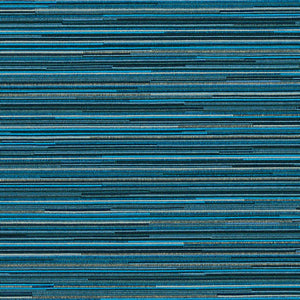 Essentials Heavy Duty Scotchgard Blue Navy Aqua Stripe Upholstery Fabric / Atlantic