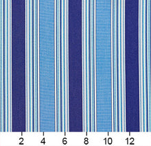 Load image into Gallery viewer, Essentials Outdoor Blue Ocean Stripe Upholstery Fabric
