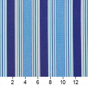 Essentials Outdoor Blue Ocean Stripe Upholstery Fabric