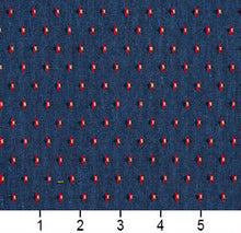 Load image into Gallery viewer, Essentials Blue Red Beige Upholstery Fabric / Patriot Dot