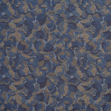 Load image into Gallery viewer, Essentials Heavy Duty Blue Tan Floral Petal Upholstery Fabric / Sky