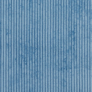 Essentials Blue Velvet Velour Stripe Upholstery Fabric