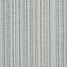 Load image into Gallery viewer, Essentials Blue White Beige Brown Stripe Nautical Upholstery Fabric