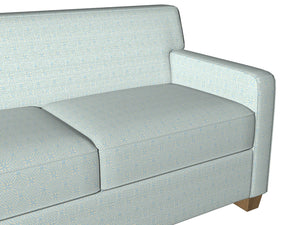 Essentials Chenille Blue White Geometric Medallion Upholstery Fabric