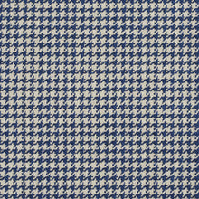 Load image into Gallery viewer, Essentials Blue White Upholstery Fabric / Laguna Houndstooth