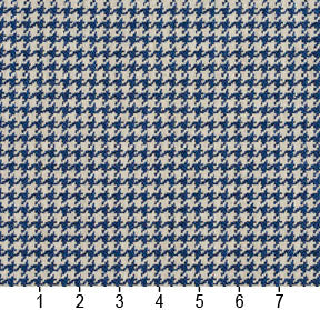 Essentials Blue White Upholstery Fabric / Laguna Houndstooth