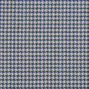 Essentials Blue White Upholstery Fabric / Laguna Houndstooth