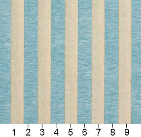 Essentials Chenille Blue White Stripe Upholstery Fabric