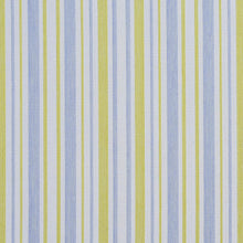 Load image into Gallery viewer, Essentials Outdoor Stain Resistant Upholstery Drapery Fabric Blue Yellow / Spring Stripe