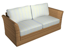 Load image into Gallery viewer, Essentials Outdoor Stain Resistant Upholstery Drapery Fabric Blue Yellow / Spring Stripe