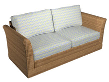 Load image into Gallery viewer, Essentials Outdoor Stain Resistant Upholstery Drapery Fabric Blue Yellow / Spring Wave