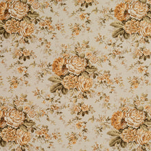 Load image into Gallery viewer, Essentials Botanical Beige Sienna Gold Ivory Green Rose Floral Print Upholstery Drapery Fabric