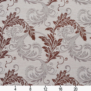 Essentials Heavy Duty Upholstery Drapery Botanical Fabric Beige / Linen Leaf