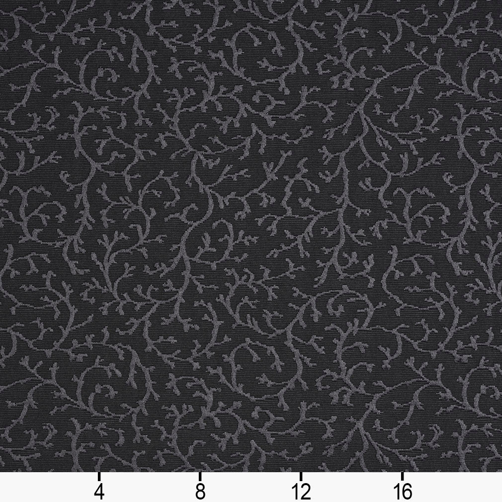 Upholstery Drapery Botanical Fabric Black | Fabric Bistro | Columbia ...