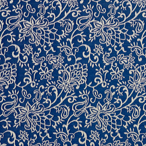 Essentials Heavy Duty Upholstery Drapery Botanical Fabric Blue / Wedgewood Garden